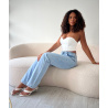 Jeans strass extra long bleu stretch - DRESS DESIREE