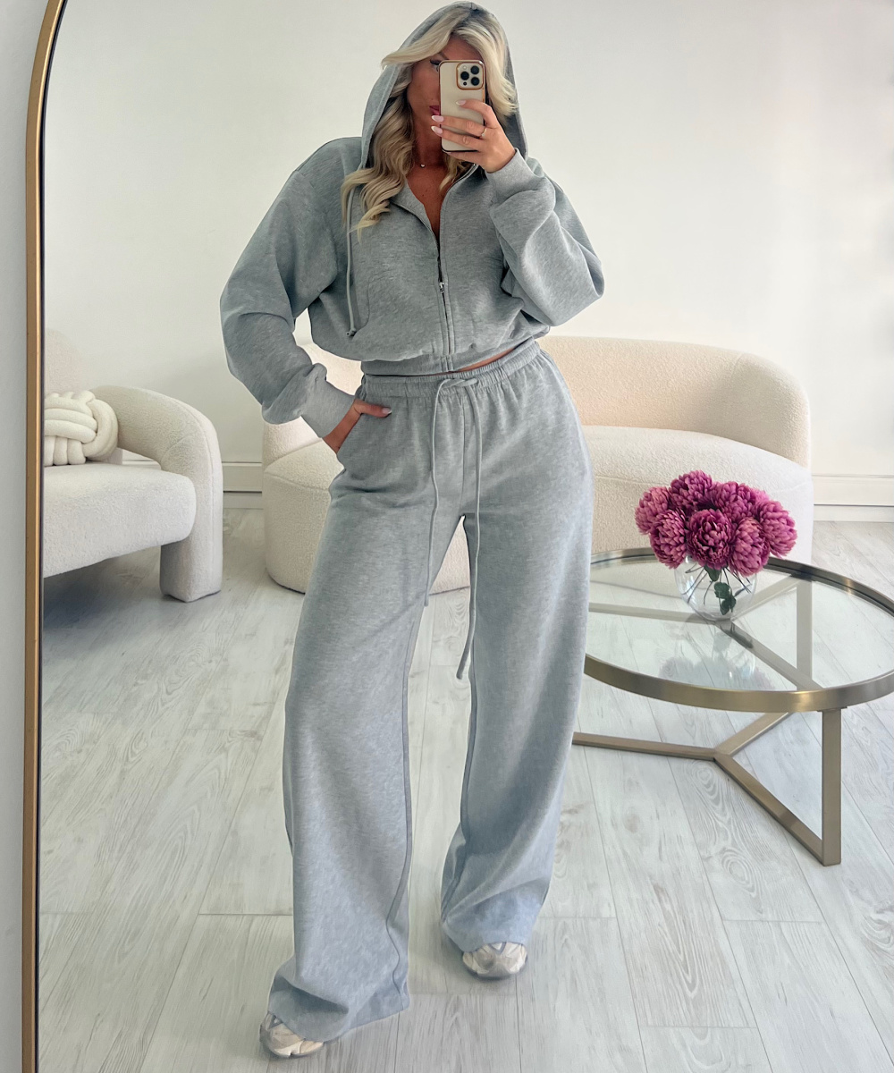 Grey casual jogging suit
