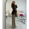 Veste blazer cintré café - DRESS DESIREE