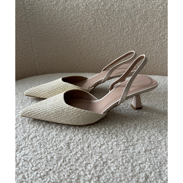 Talons pointu osier beige - DRESS DESIREE