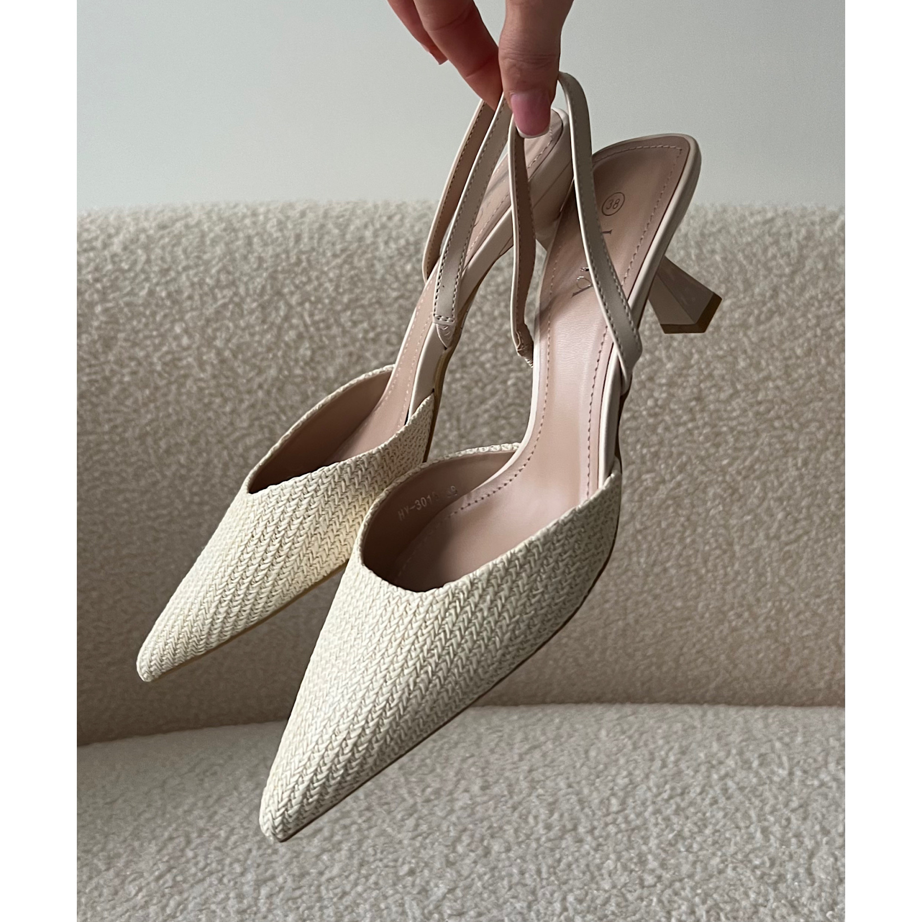 Talons pointu osier beige - DRESS DESIREE