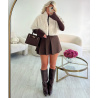 Choco turned-up heel boots - DRESS DESIREE