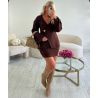 Bottes talons drapé daim beige - DRESS DESIREE