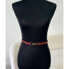 Ceinture fine camel - DRESS DESIREE