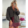 Jupe short simili cuir bordeaux - DRESS DESIREE