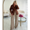 Chemise cintré brown - DRESS DESIREE