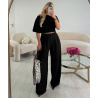Pantalon pince extra long noir - DRESS DESIREE