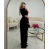 Pantalon pince extra long noir - DRESS DESIREE