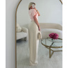 extra extra long creamy pleated trousers DRESS DESIREE