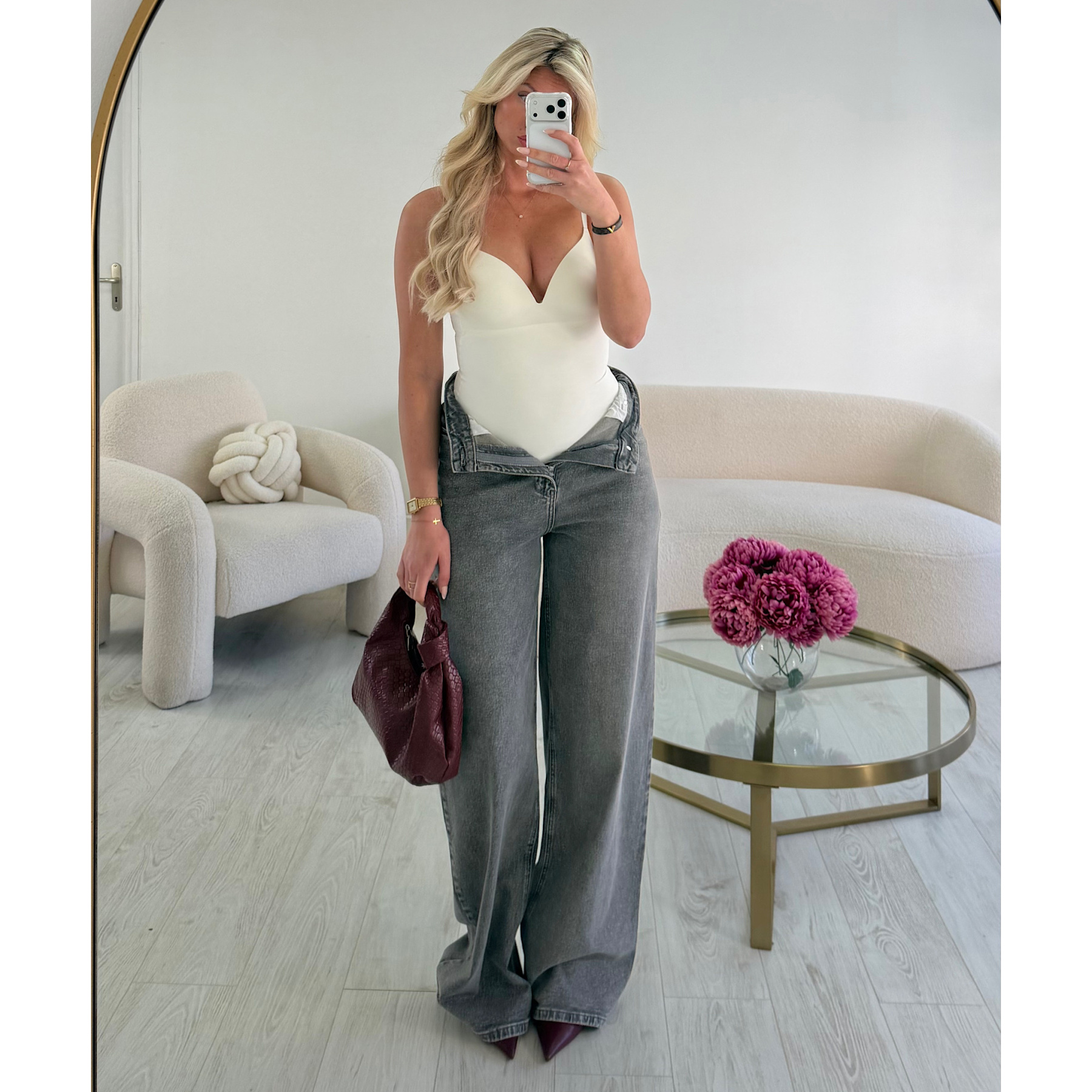 Body gainant blanc - DRESS DESIREE