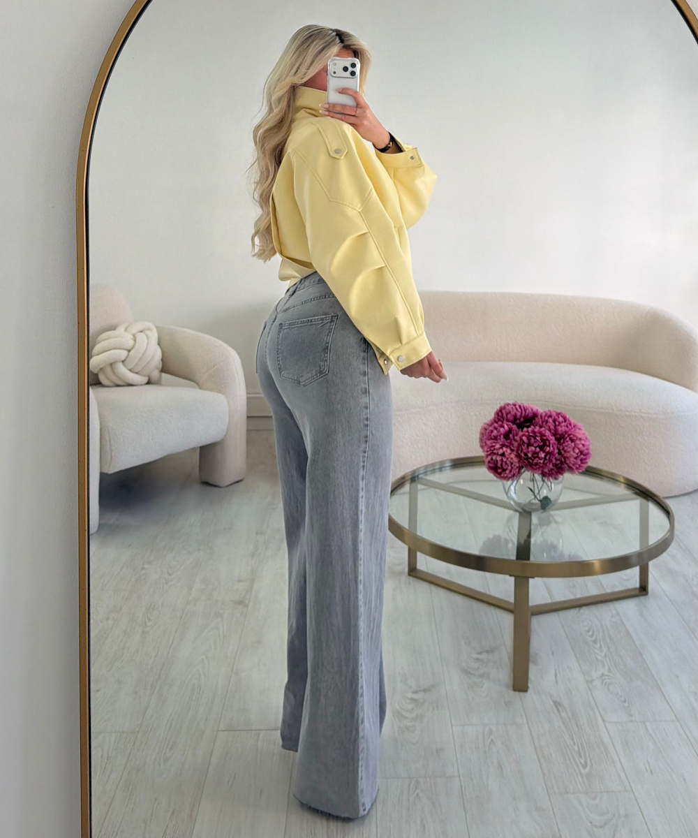 Jeans tall gris clair