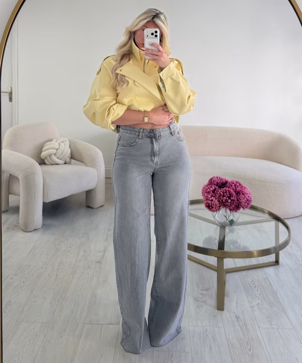 Jeans extra long gris clair - DRESS DESIREE