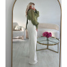 Jeans extra extra long poches blanc DRESS DESIREE