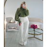 Jeans extra extra long poches blanc DRESS DESIREE
