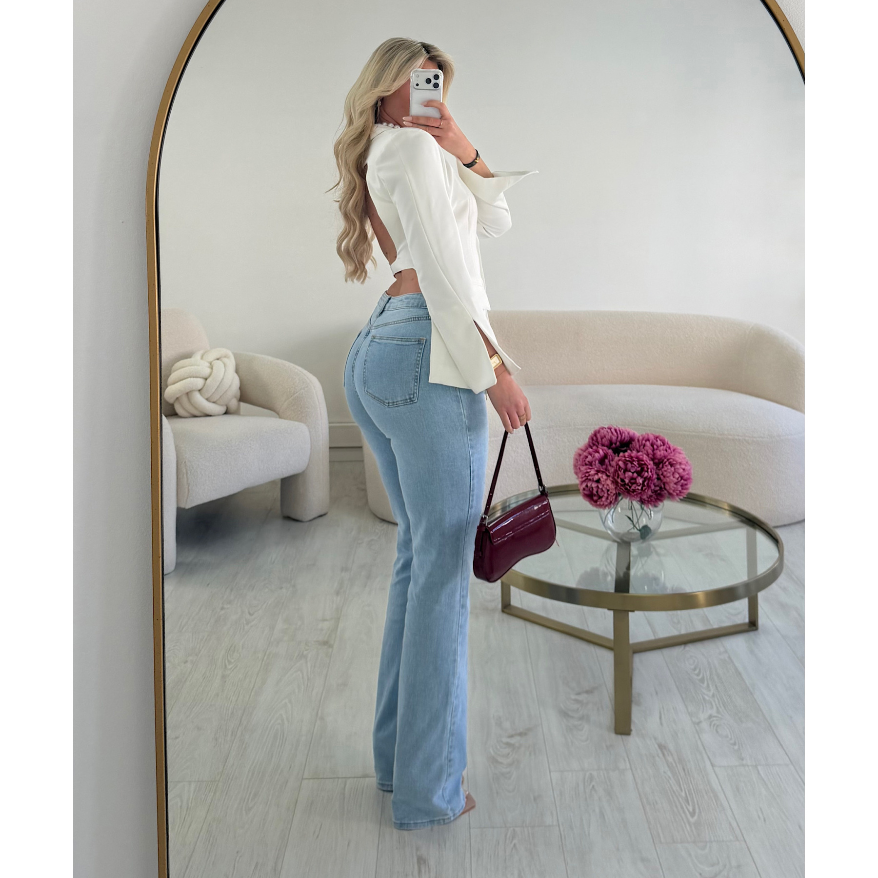 Jeans extra long droit bleu - DRESS DESIREE