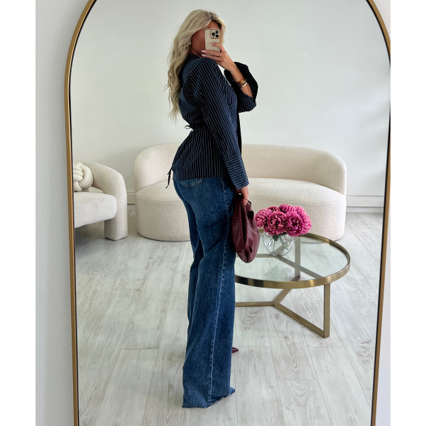 Extra long dark blue jeans - DRESS DESIREE