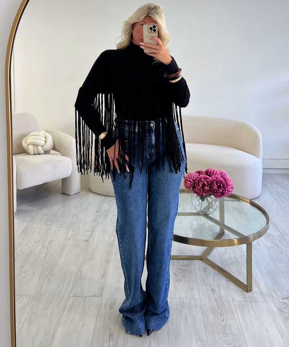 Jeans extra long bleu foncé - DRESS DESIREE