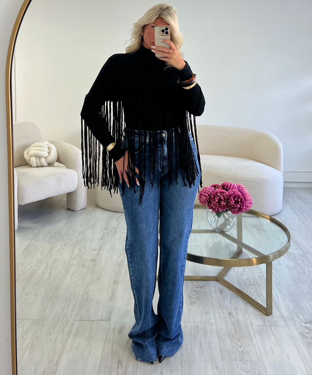 Extra long dark blue jeans - DRESS DESIREE