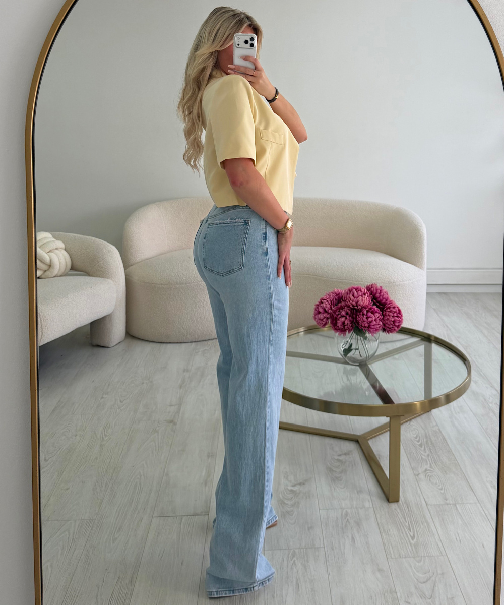 Jeans extra tall bleu clair