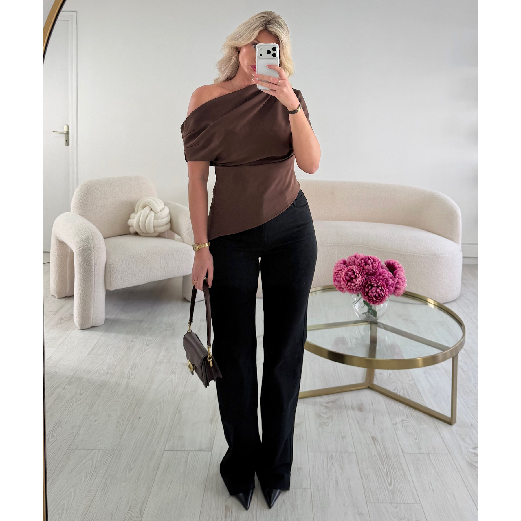 Extra long black jeans