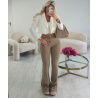 Jeans flare standard beige - DRESS DESIREE