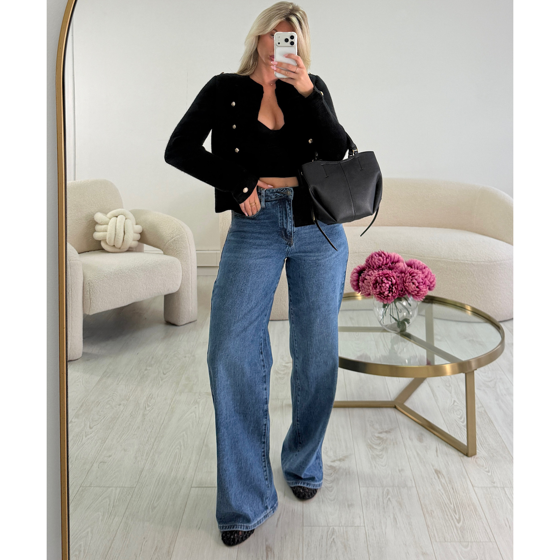 Standard dark blue jeans
