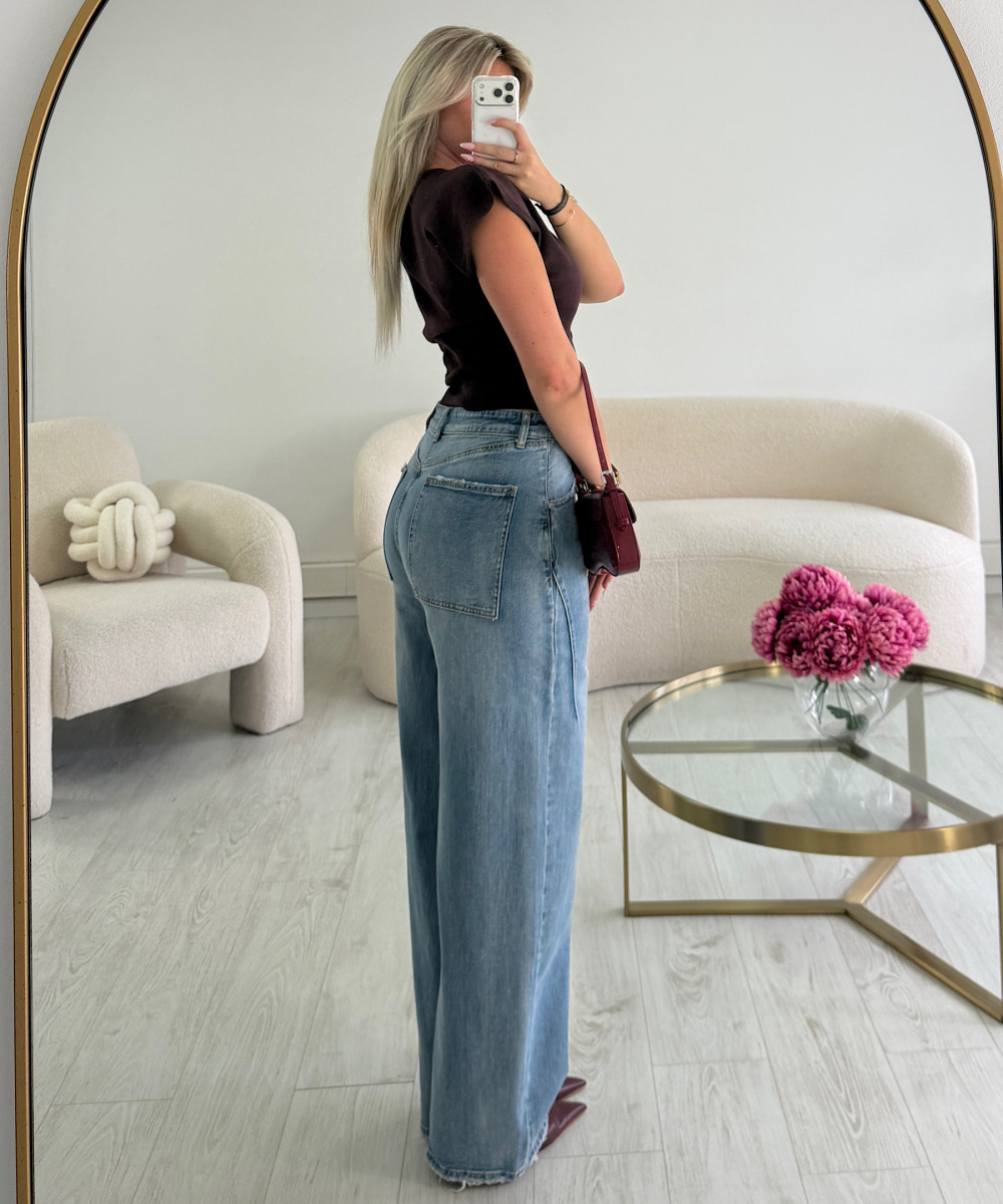 Light blue baggy jeans