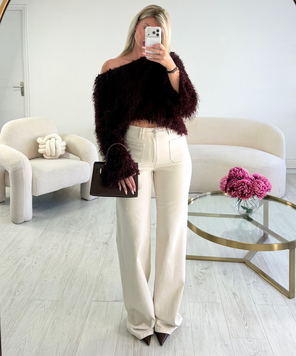 Creamy pockets extra-long jeans - DRESS DESIREE