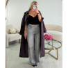 Grey ripped barrel-cut jeans with rolled-up hems - DRESS DESIREE