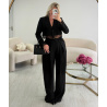 extra extra long black pleated trousers DRESS DESIREE