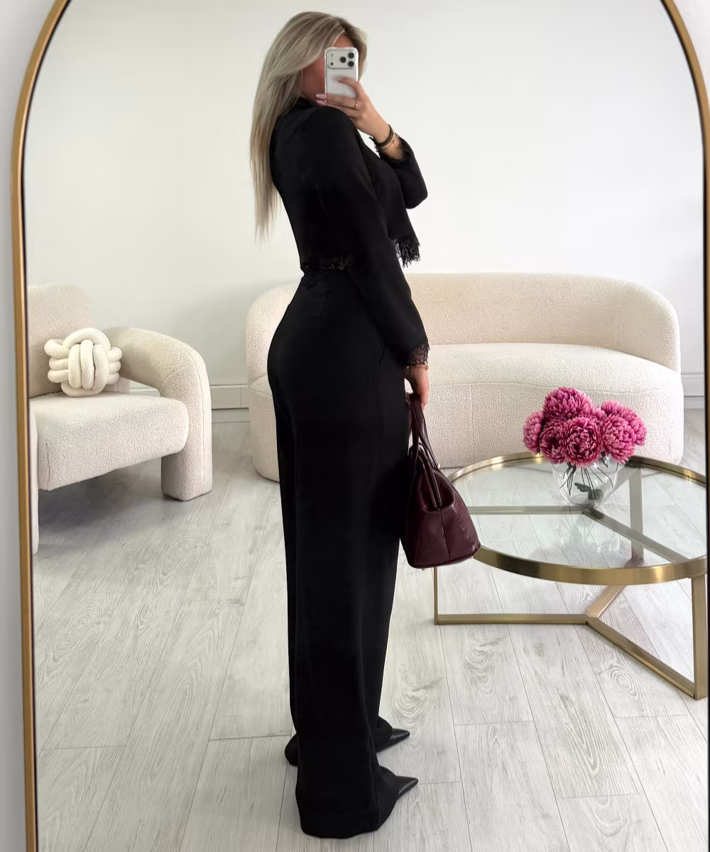 Pantalon tall large noir