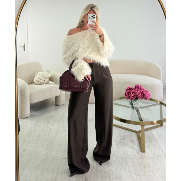 Choco  wide-leg tall trousers - DRESS DESIREE