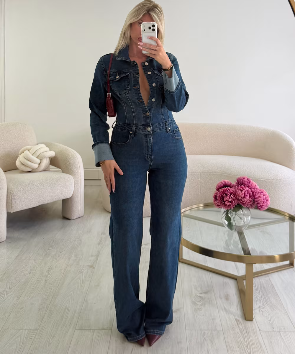Combipantalon tall jeans bleu - DRESS DESIREE