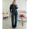 Blue tall jeans jumpsuit - DRESS DESIREE