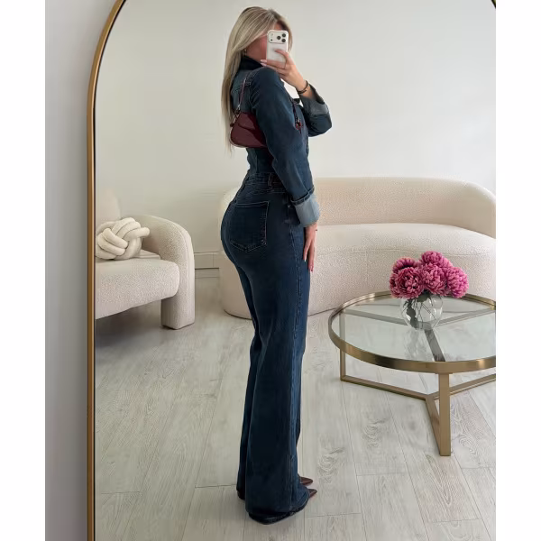 Combipantalon tall jeans bleu - DRESS DESIREE