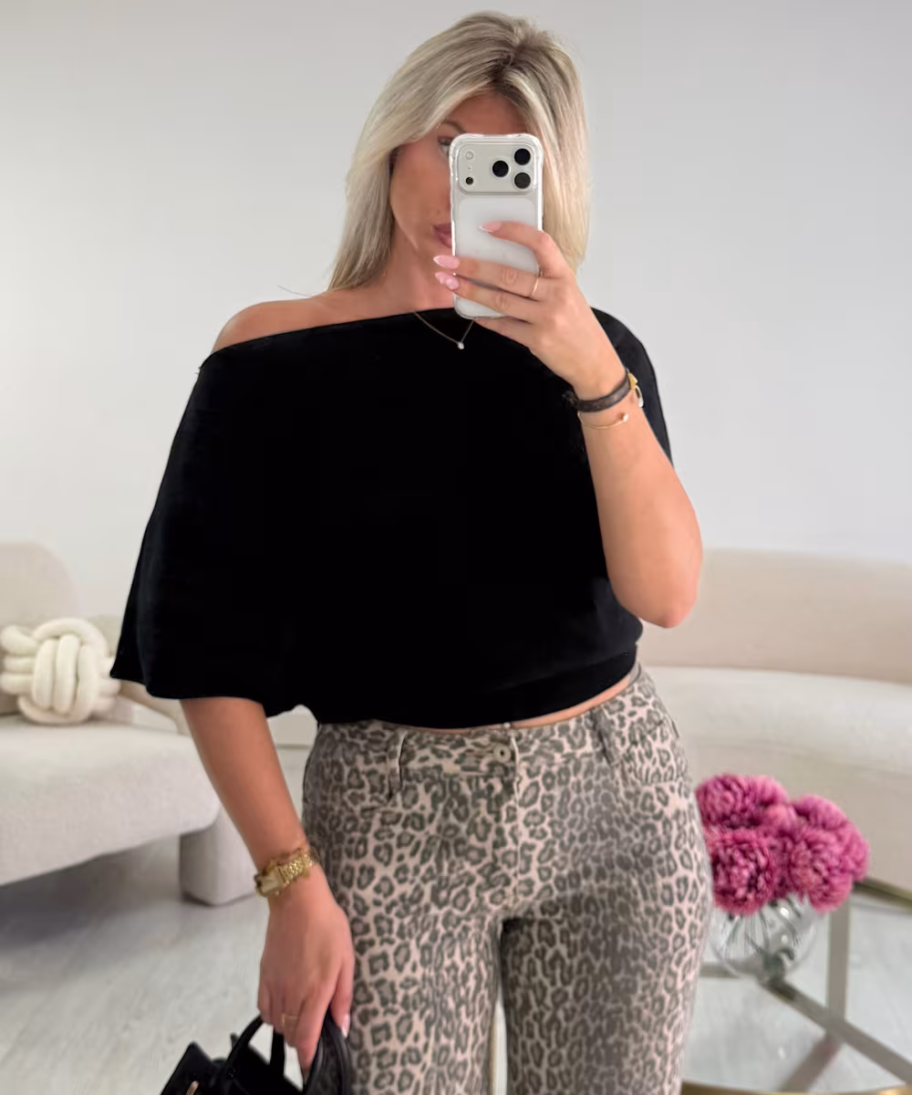 Pull sans manche noir  - DRESS DESIREE