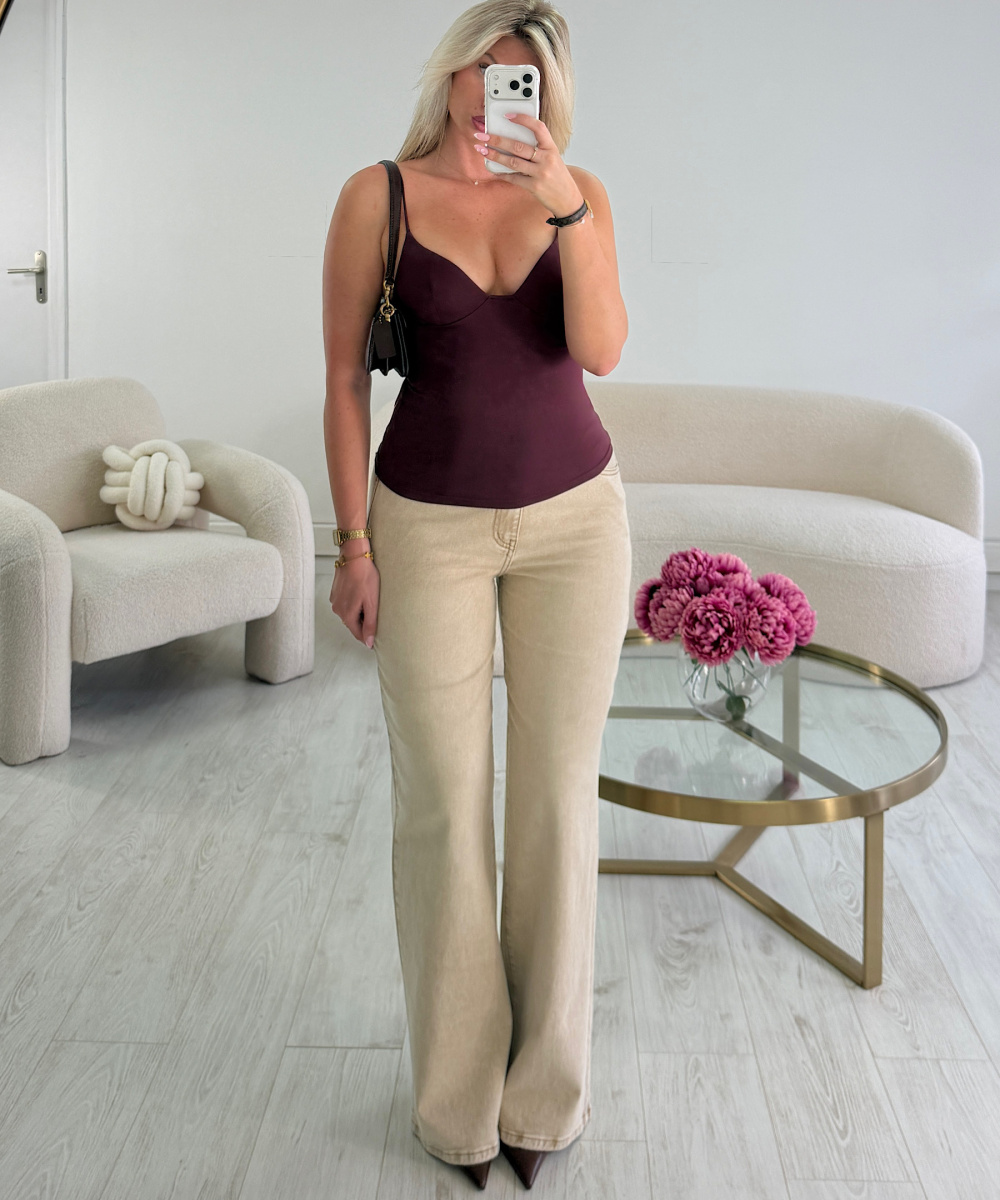 Burgundy shapewear top - DRESS DESIREE