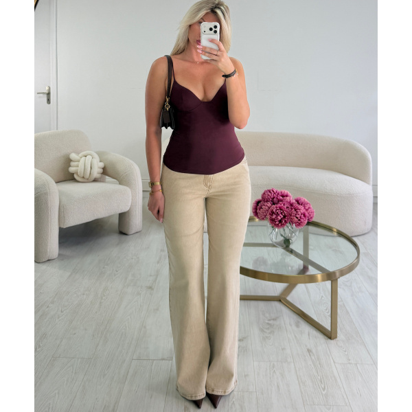 Burgundy shapewear top - DRESS DESIREE