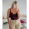 Burgundy shapewear top - DRESS DESIREE