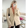 Blazer oversize dos échancré rose pastel - DRESS DESIREE