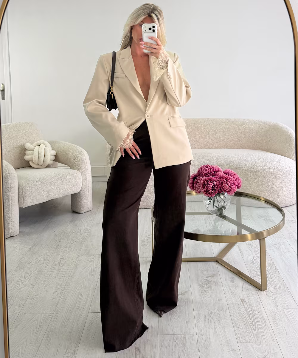 Blazer creamy dentelle