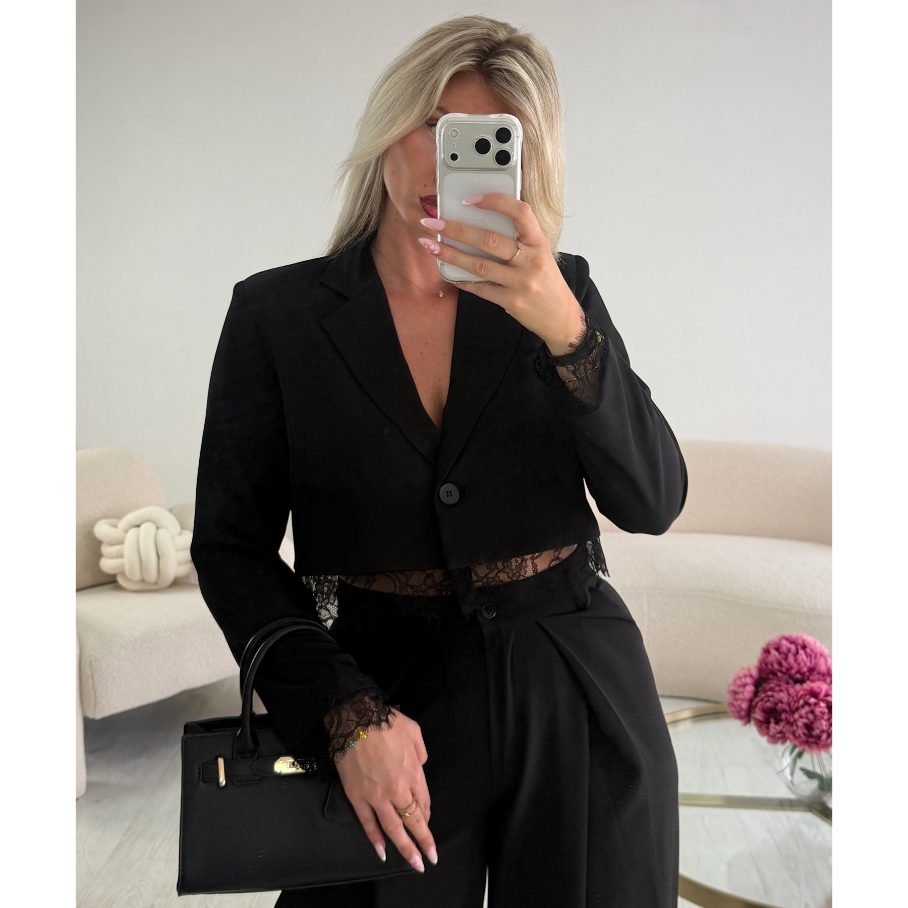 Blazer court épais blanc - DRESS DESIREE