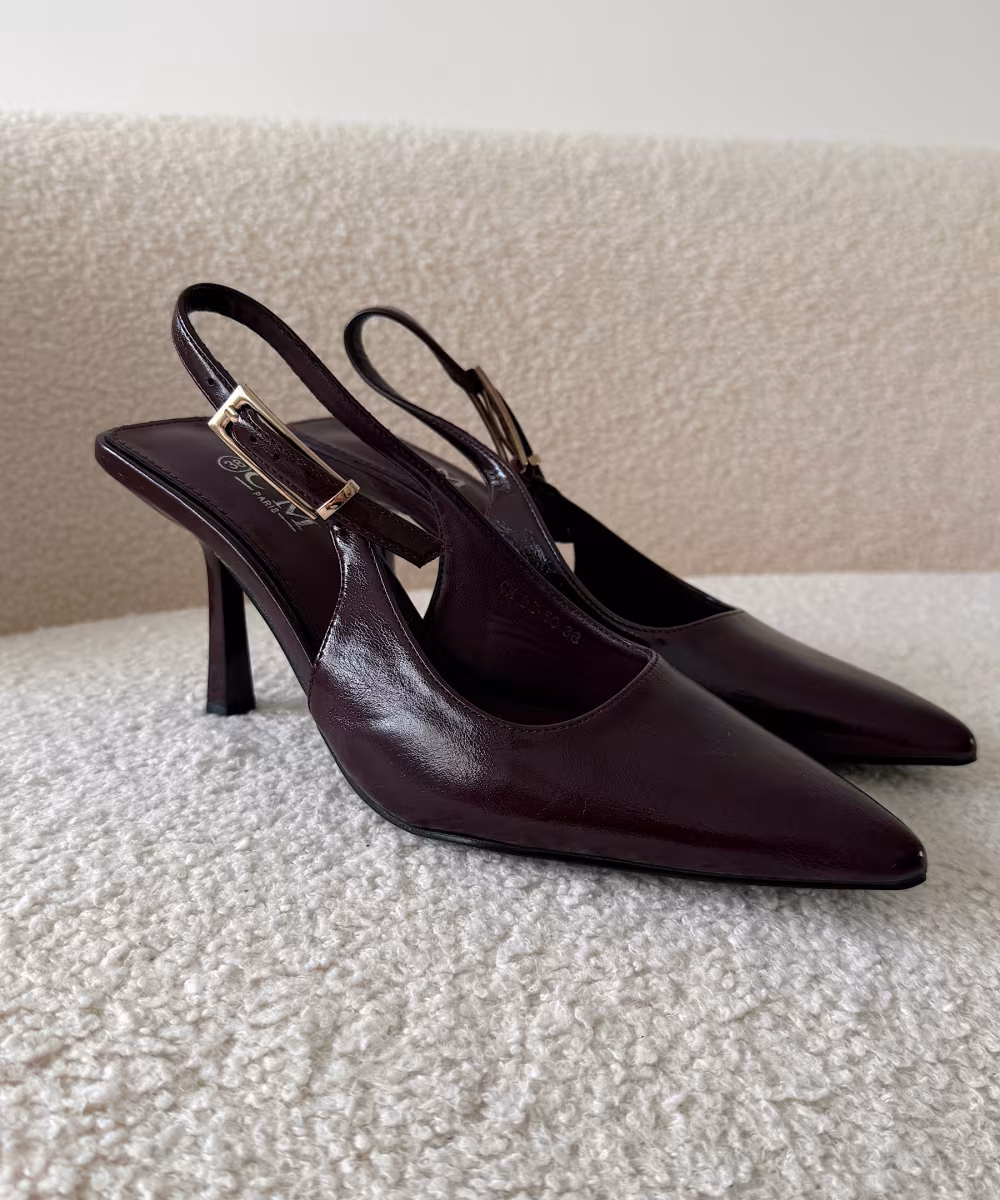 Escarpins prune vintage