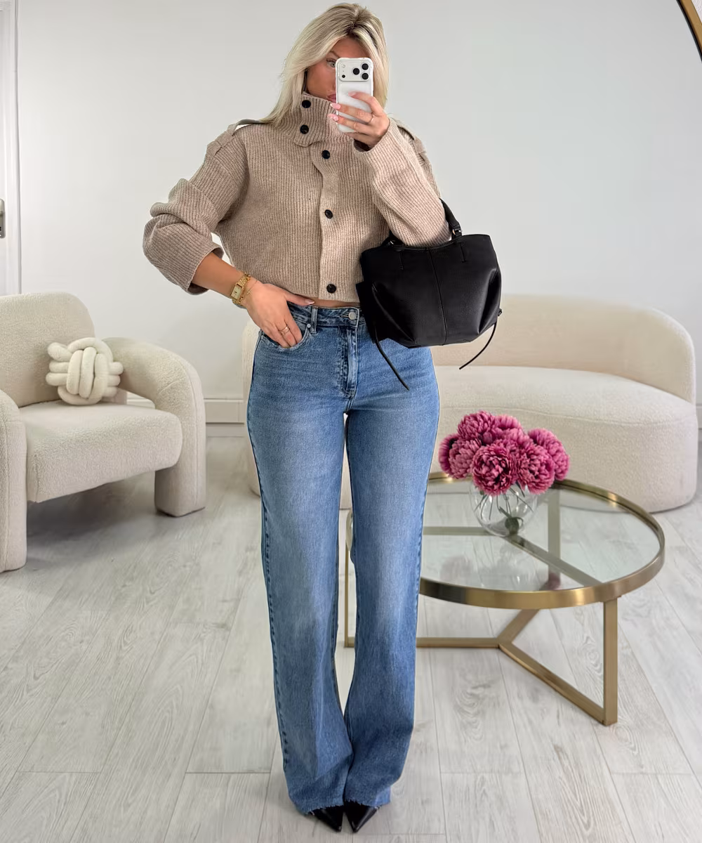 Jeans extra long bleu foncé - DRESS DESIREE