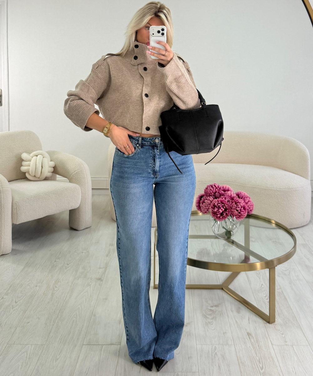 Extra long dark blue jeans - DRESS DESIREE