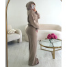 Taupe casual trouser set - DRESS DESIREE