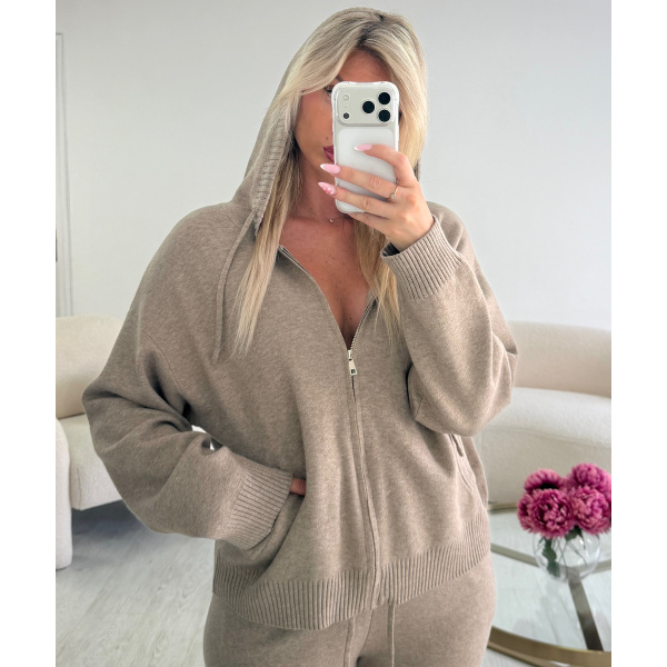 Ensemble pantalon casual taupe - DRESS DESIREE