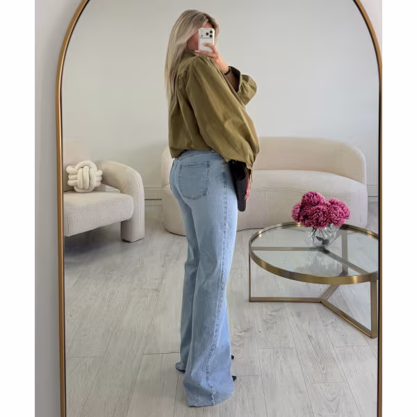 Jeans extra tall bleu clair wide leg - DRESS DESIREE