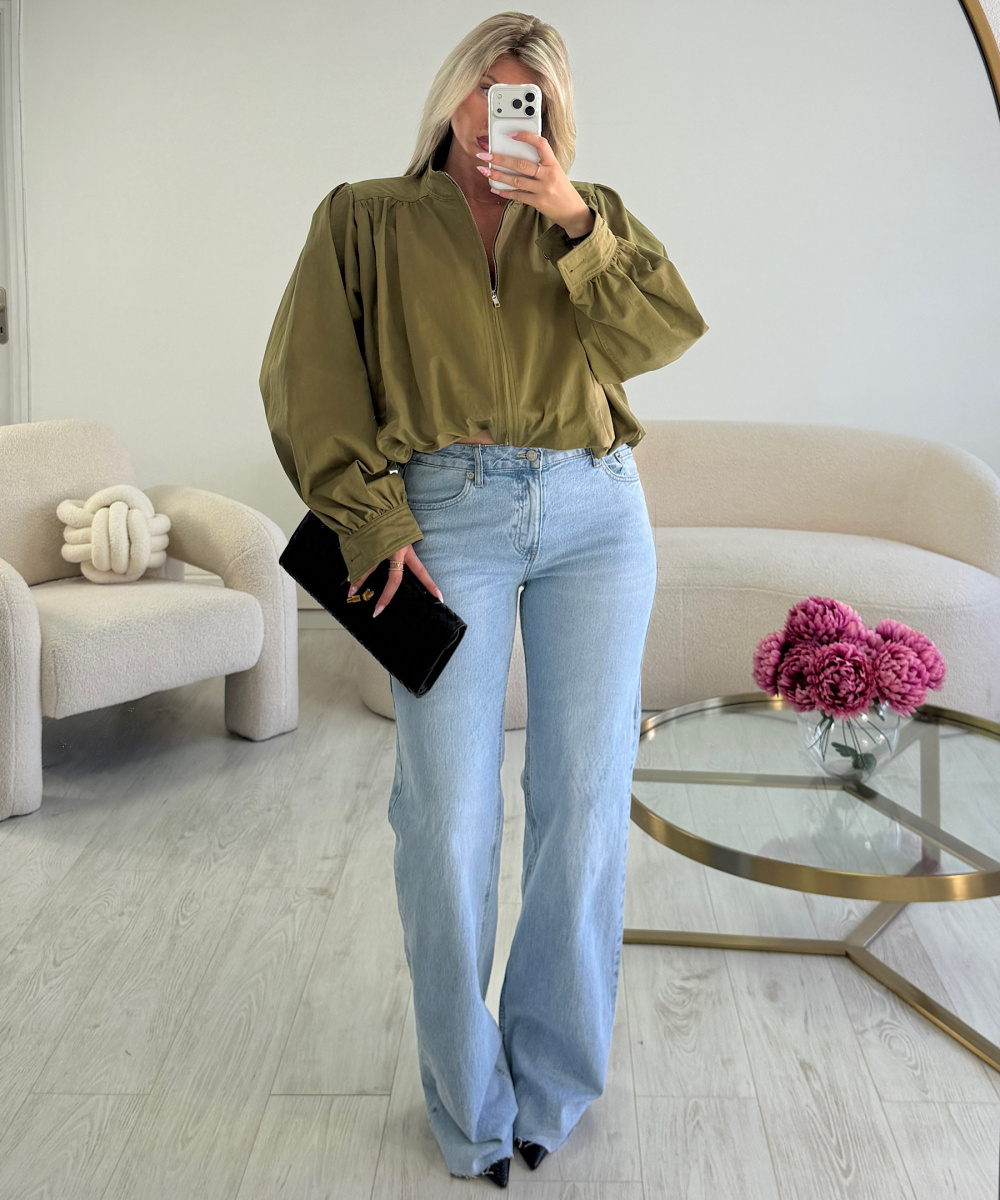 Light blue extra-tall wide-leg jeans - DRESS DESIREE