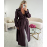 Trench long plum - DRESS DESIREE